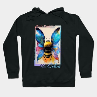 Bee Discovery Adventure Nature Planet Earth Paint Hoodie